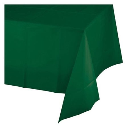 OMG 723124 54 x 108 in. Plastic Table Cover; Hunter Green OM135098